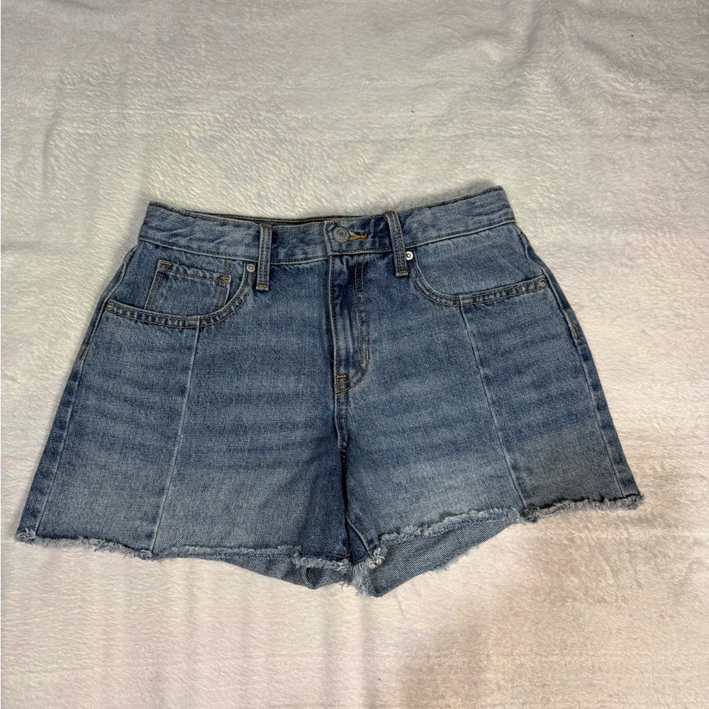 Old Navy Blue High-Waisted Denim Shorts